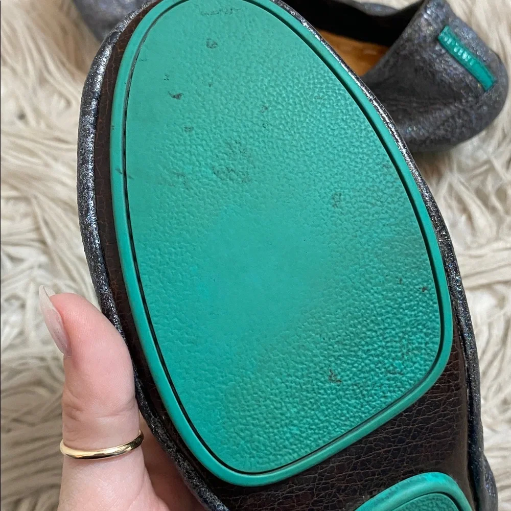 Tieks Moonstruck Metallic Glitter Gunmetal Ballet Flats - Picture 6 of 6